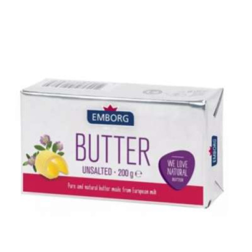 EMBORG UNSALTED BUTTER 200G