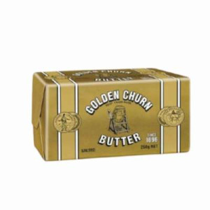 GOLDEN CHURN SALTED BUTTER 250G GOLDEN CHURN SALTED BUTTER 250G