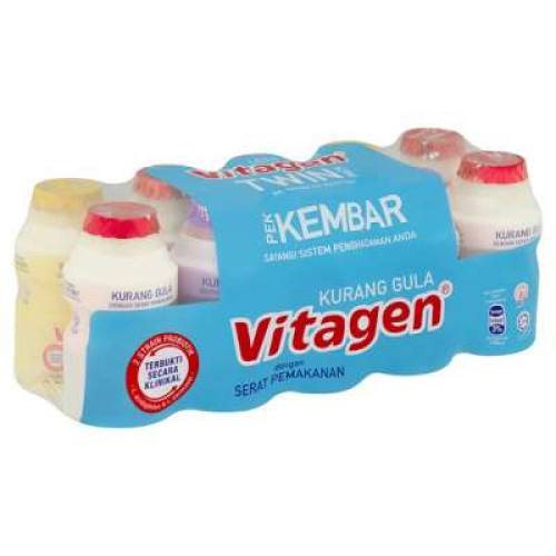 VITAGEN LESS SUGAR ASSORTED 125ML*5