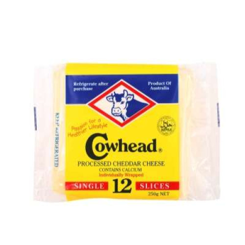 COWHEAD CHEDDAR CHEESE REG 12'S 250G