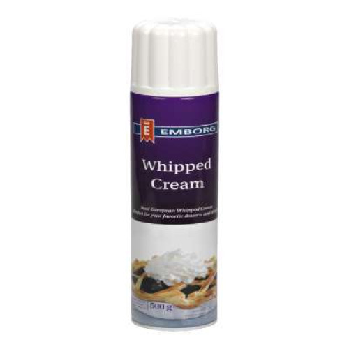 EMBORG WHIPPED AEROSOL CRM SWEETEN 30%