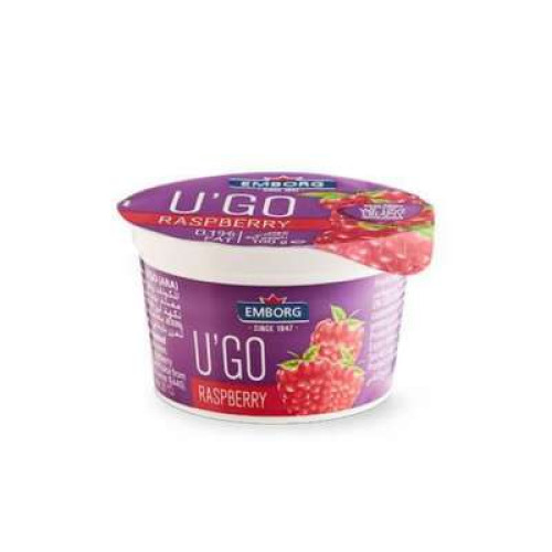 EMBORG U'GO MIX MILK DESSERT- RASPBERRY 100G