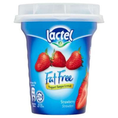 LACTEL FATFREE YOGURT STRAWBERRY 130G