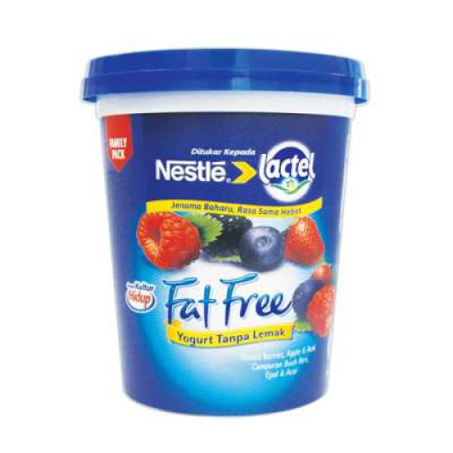 LACTEL FATFREE YOGURT MIXED BERRY 470G