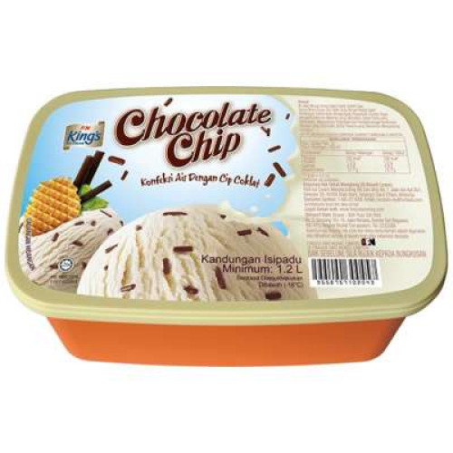 KING'S ICE-CREAM CHOCOLATE CHIP 1.2L