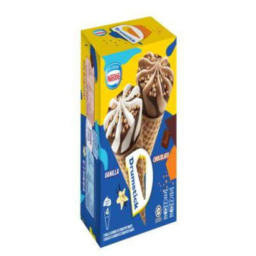 NESTLE VANILLA&CHOC DRUMSTICK 110ML*4