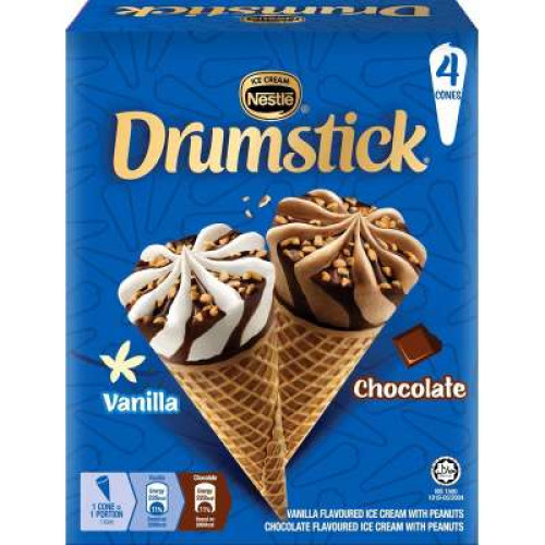 NESTLE VANILLA&CHOC DRUMSTICK 110ML*4