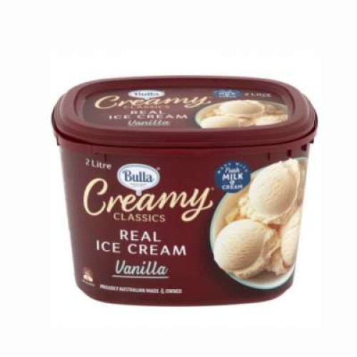 BULLA CREAMY ICE CREAM VANILLA 2L