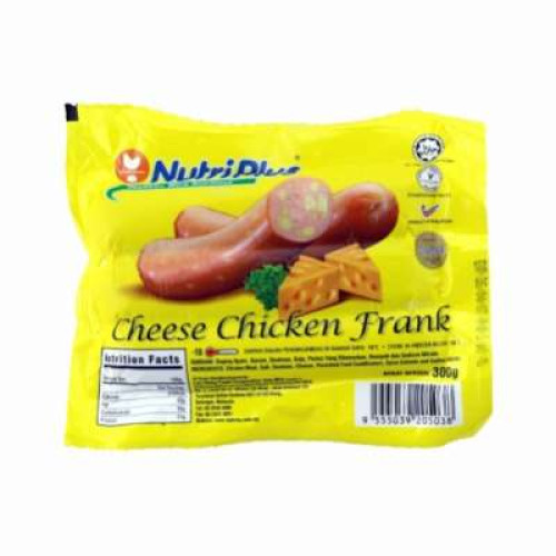 NUTRIPLUS CHEESE CHICKEN FRANK 300G