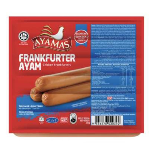 AYAMAS CHICKEN FRANKFURTER 340G