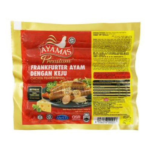 AYAMAS PREMIUM CHIC. FRANK CHEESE 235G