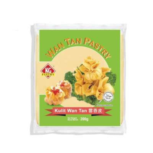 KG WANTAN SKIN SQUARE 200G