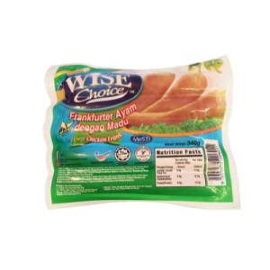 WISE CHOICE HONEY CHICKEN FRANK 340G WISE CHOICE HONEY CHICKEN FRANK 340G