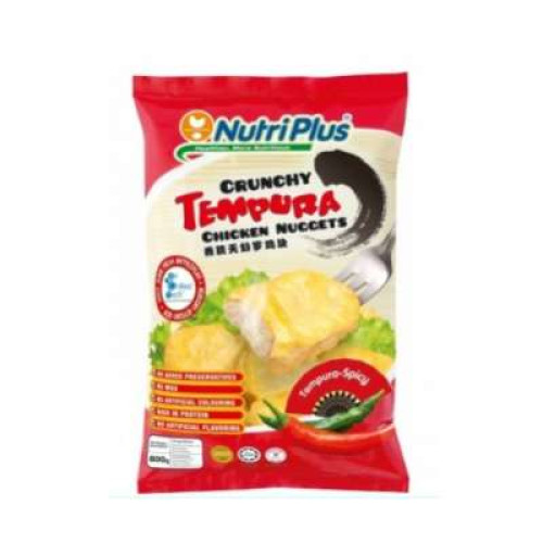 NUTRIPLUS TEMPURA CHICKEN NUGGET SPICY 800G