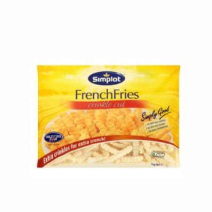 SIMPLOT CRINKLE CUT FRENCH FRIES 12MM 1KG SIMPLOT CRINKLE CUT FRENCH FRIES 12MM 1KG