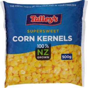 TALLEY'S FROZEN CORN KERNELS 500G TALLEY'S FROZEN CORN KERNELS 500G