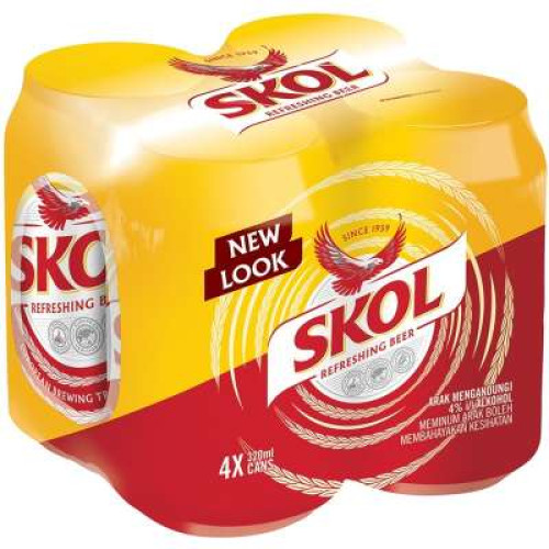 SKOL CANS 320ML*4
