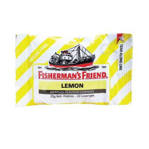 FISHERMAN'S FRIEND SUGAR FREE LEMON 25G FISHERMAN'S FRIEND SUGAR FREE LEMON 25G