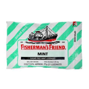 FISHERMAN'S FRIEND SUGAR FREE MINT 25G FISHERMAN'S FRIEND SUGAR FREE MINT 25G