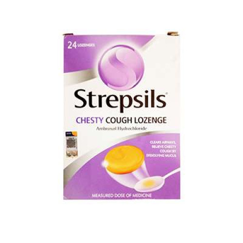 STREPSILS CHESTY COUGH LOZENGE 24S