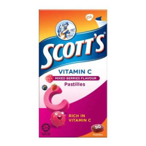 SCOTT'S VITAMIN C PASTILLES 50S SCOTT'S VITAMIN C PASTILLES 50S