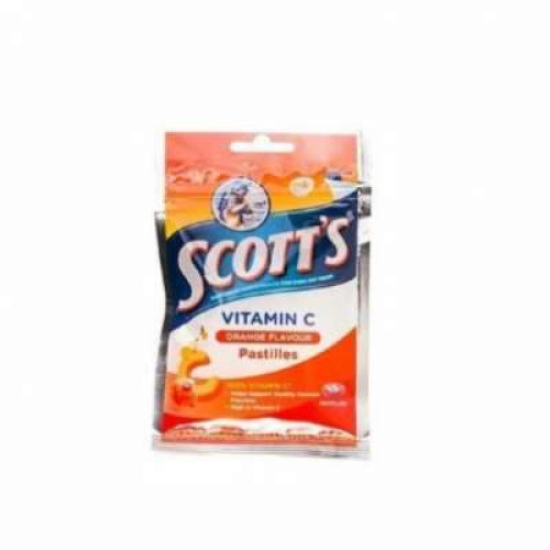 SCOTT'S VIT-C ORANGE PASTILLES ZIPPACK 15S 30G