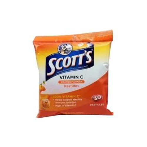 SCOTT'S VITAMIN C ORANGE PASTILLES 30'S