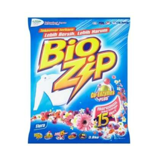 BIO ZIP PWD DET. FLORAL 3.8KG