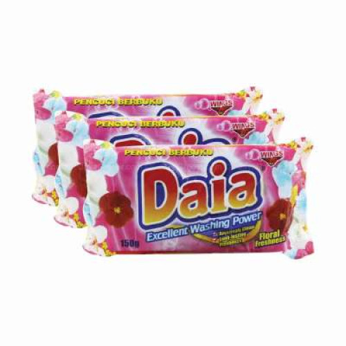 DAIA DETERGENT BAR FLORAL 150G*3