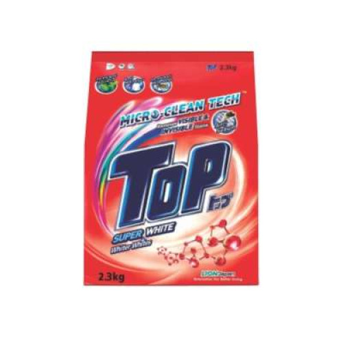 TOP SUPER WHITE DETERGENT PWD 2.3KG