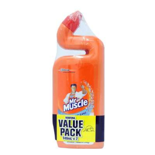 MR.MUSCLE ADV TOILET CLNR-MARINE 500ML*2