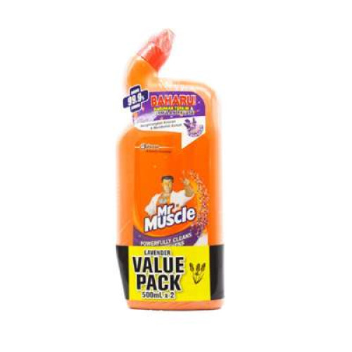 MR.MUSCLE ADV TOILET CLNR LAV 500ML*2