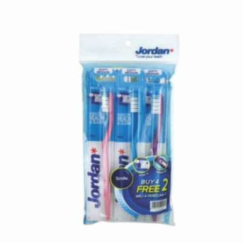 JORDAN SMILE T.BRUSH B4F2 SOFT/MEDIUM 4S+2S