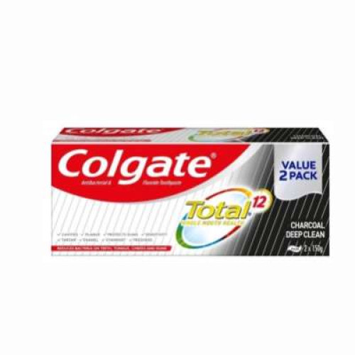 COLGATE TOTAL CHARCOAL 150G*2