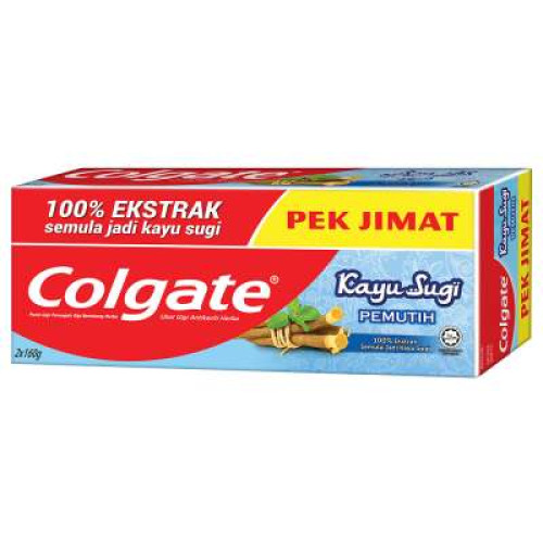 COLGATE KAYU SUGI WHITENING 160G TP