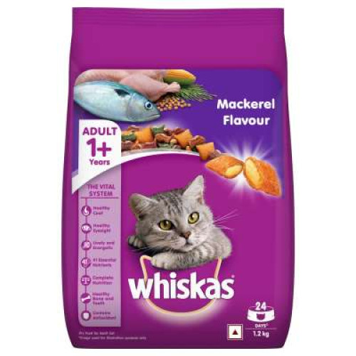 WHISKAS MACKEREL FLAVOUR 1.2KG