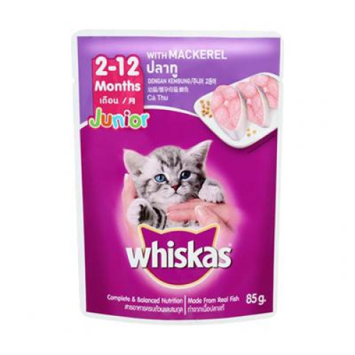 WHISKAS JUNIOR-MACKEREL 80G