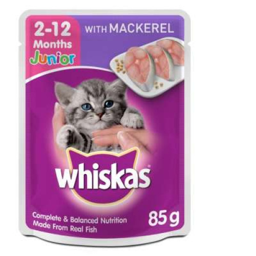 WHISKAS MACKEREL 80G