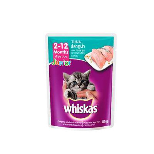 WHISKAS POUCH JUNIOR TUNA 80G