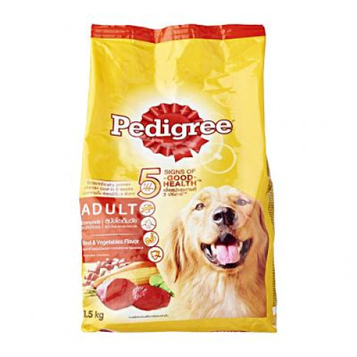 PEDIGREE BEEF AND VEGETABLES FLAVOR 1.5KG