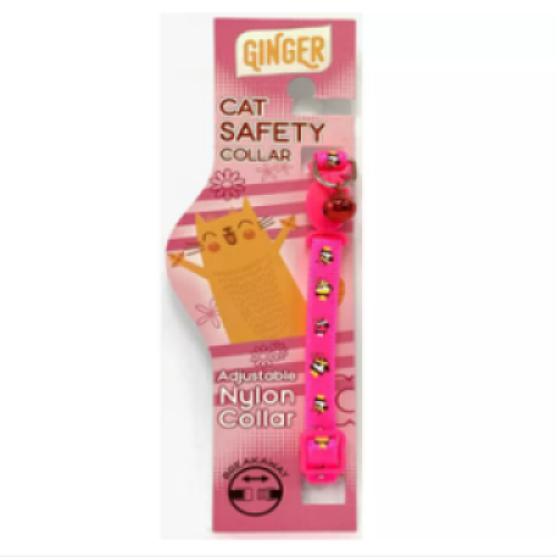 GINGER BREAKAWAY CAT COLLAR PINK 20G