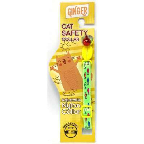 GINGER BREAKAWAY CAT COLLAR YELLOW 20G