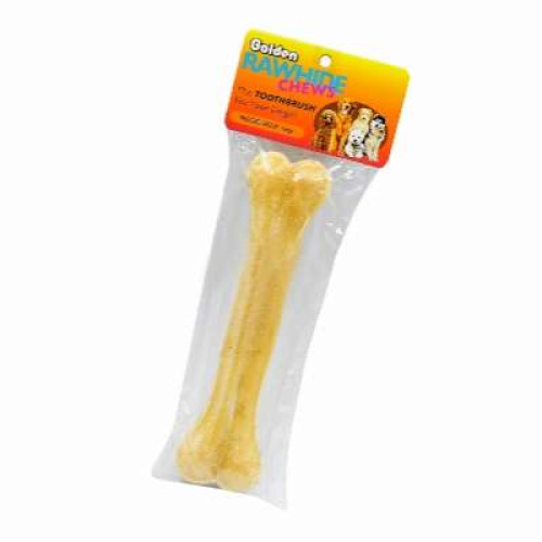 GOLDEN RAWHIDE CHEW PRESSED BONE (L) 1 PCS