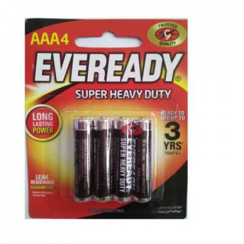 EVEREADY SUPER HEAVY DUTY AAA 1212BP4 4S