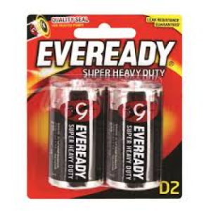 EVEREADY SUPER HEAVY DUTY D 1250BP2P 2S