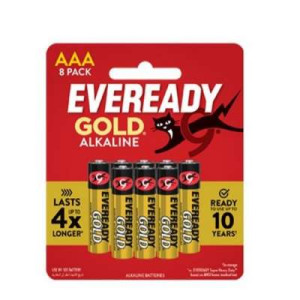 EVEREADY GOLD AAA A92BP8 8S EVEREADY GOLD AAA A92BP8 8S