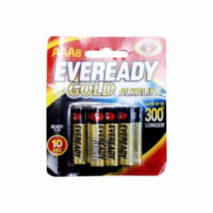 EVEREADY GOLD AAA A92BP8 8S EVEREADY GOLD AAA A92BP8 8S