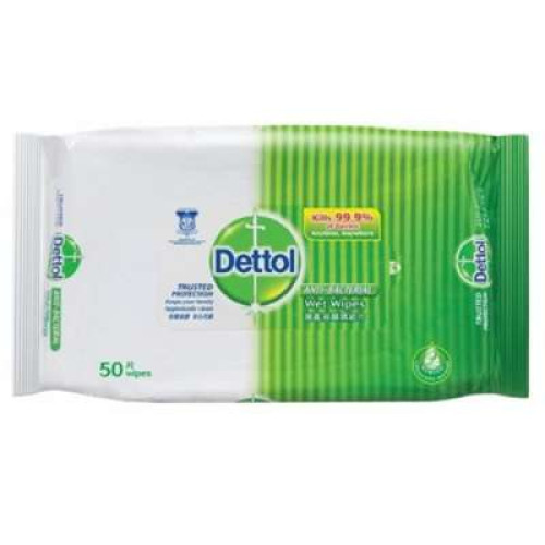 DETTOL ANTIBACTERIA WET WIPES 50S