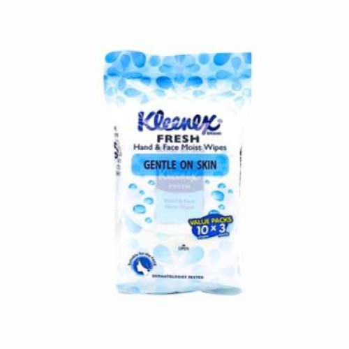 KLEENEX HAND & FRESH WIPES 10S*3