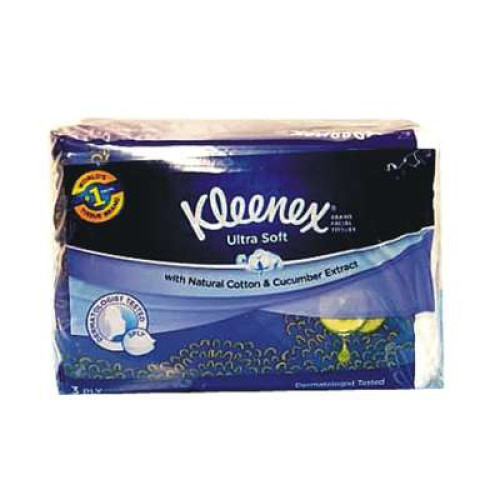 KLEENEX U.SOFT FLORAL F.TISSUE SOFTPACK 50S*4